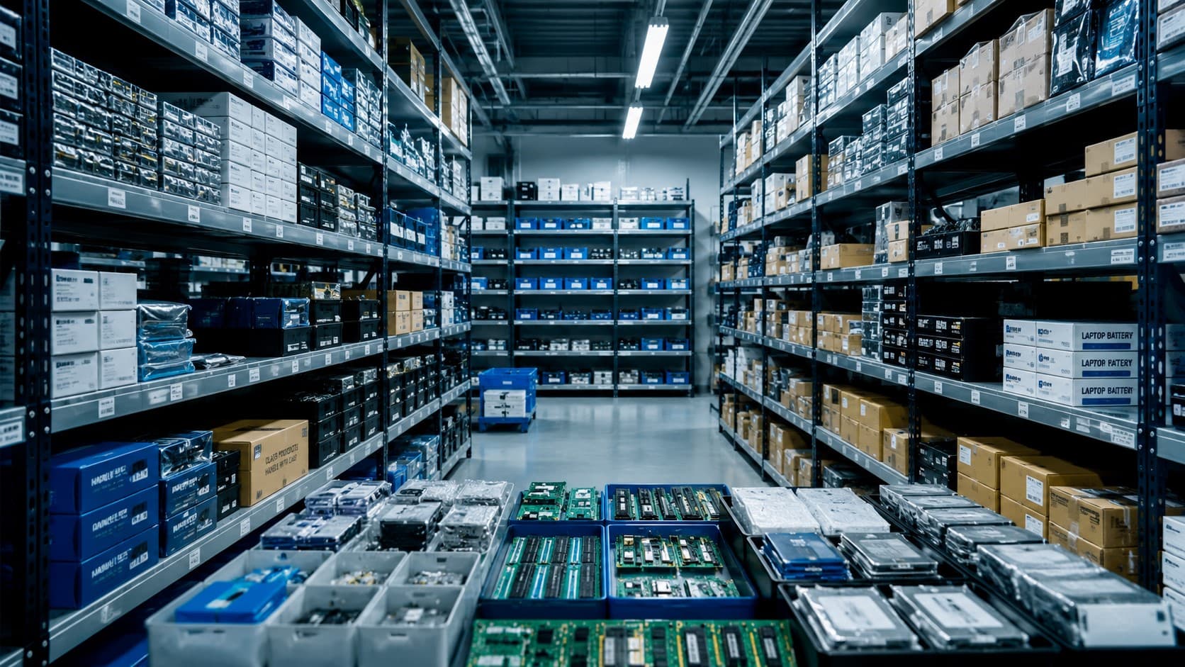 Electronics components warehouse